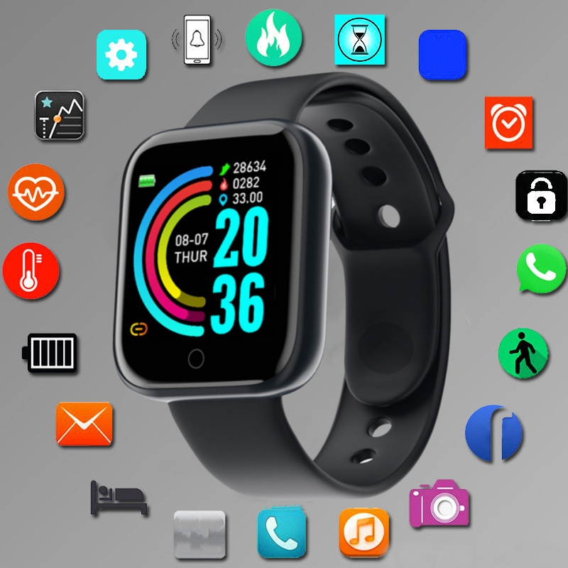 Silicone Band Replacement - Montre Connectée pour Homme et Femme,