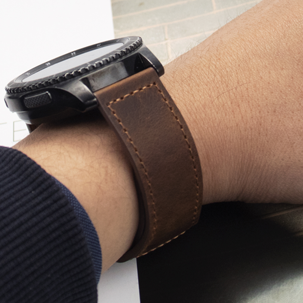 Smartwatch Accessories Shop - Bracelet de montre en cuir véritable,