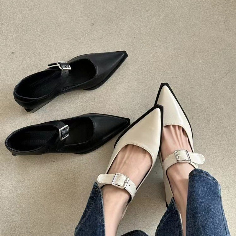 Leather Classic Strap - Chaussures Mary Jane tendance pour femmes,