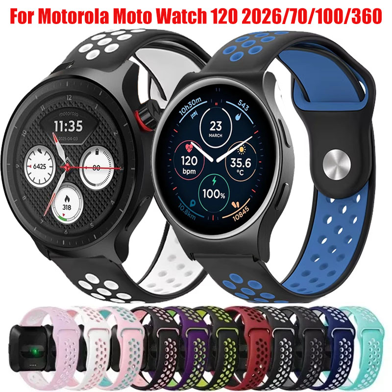 Motorola Smartwatch Accessories - Bracelet de remplacement respirant de 20mm