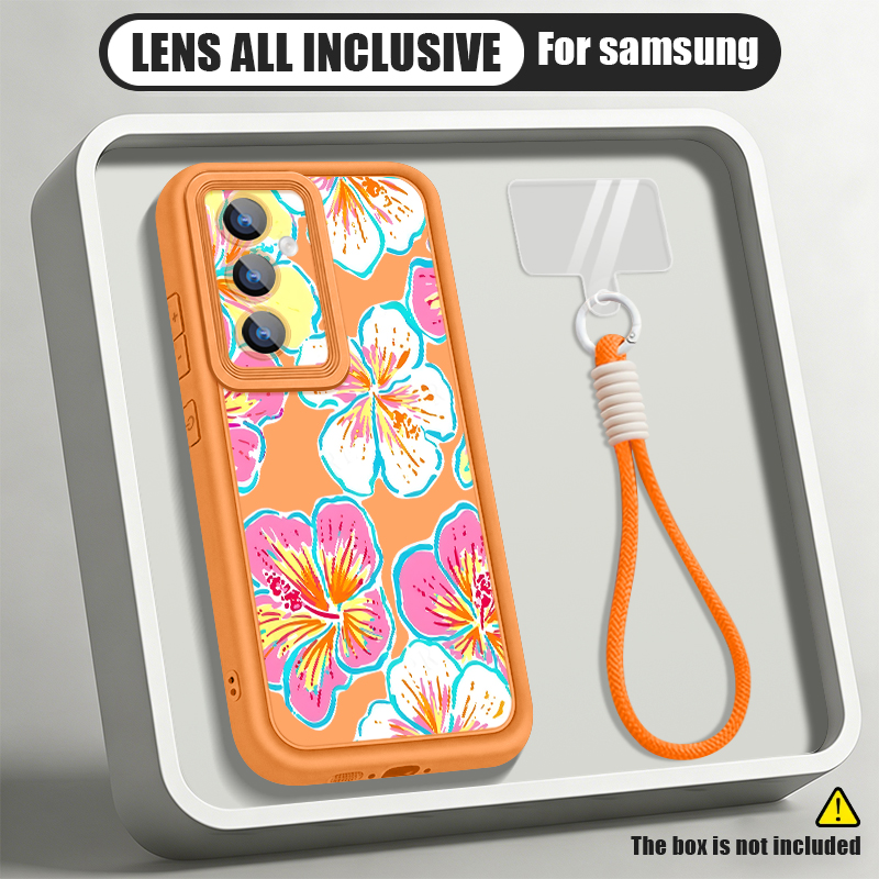 Samsung Galaxy A55 - Coque de téléphone avec motif floral