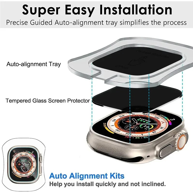 Verre trempé pour Apple Watch  - Watch Face Protector avis et prix