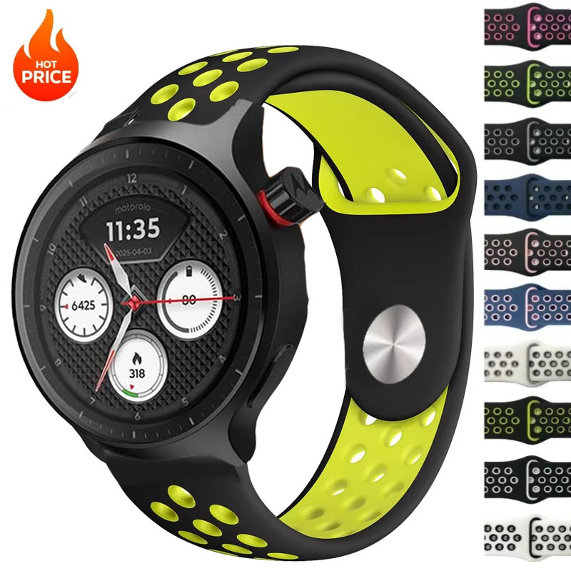 Bracelet bicolore respirant de - Motorola Smartwatch Accessories avis et prix