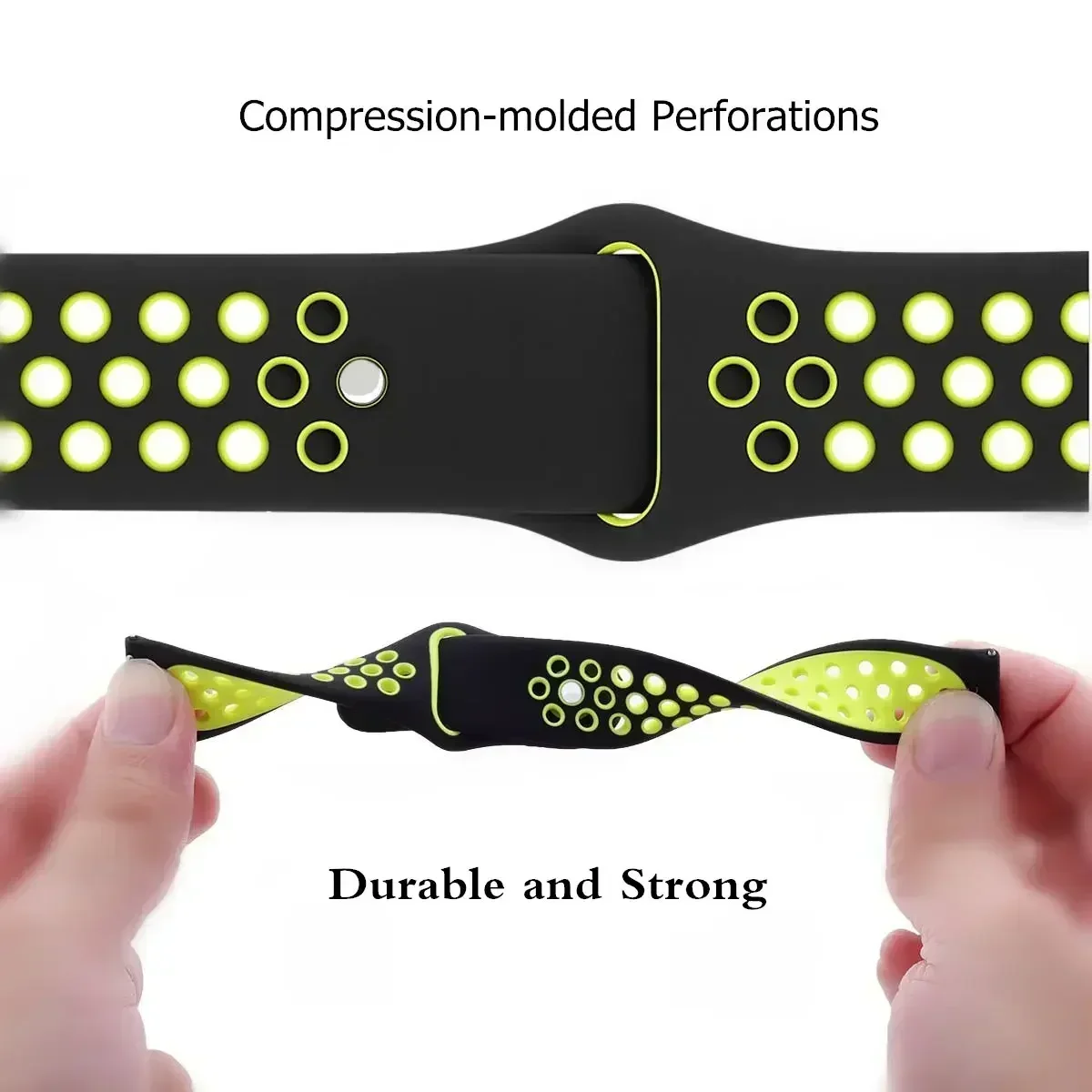 Bracelet bicolore respirant de - Motorola Smartwatch Accessories avis et prix