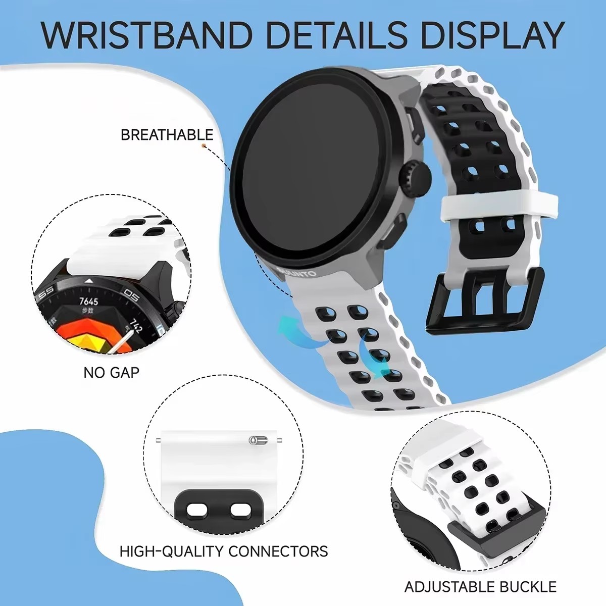 Bracelet de sport respirant en - Motorola Smartwatch Accessories avis et prix